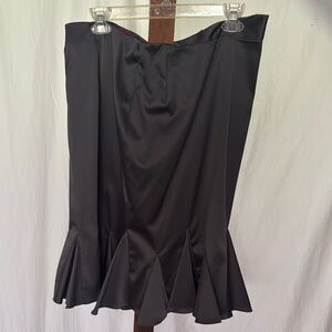 JS Collections Grey Trumpet Midi Skirt